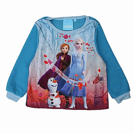 Pijamale copii cu mânecă lungă, polar, albastru, Frozen [1]