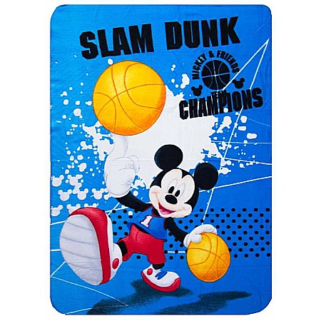Păturică, polar, slam dunk, Mickey Mouse, 100 x 150 cm [0]