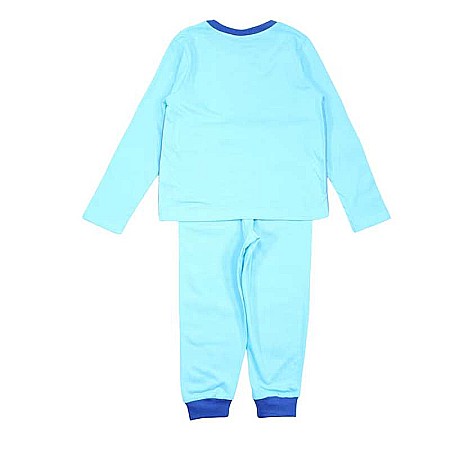 Pijamale copii cu mânecă lungă, 100% bumbac, albastru, Stitch [1]