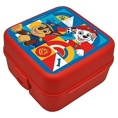 Cutii sandwich - Cutie sandviș Paw Patrol, multicompartimentată, 14x14x8 cm