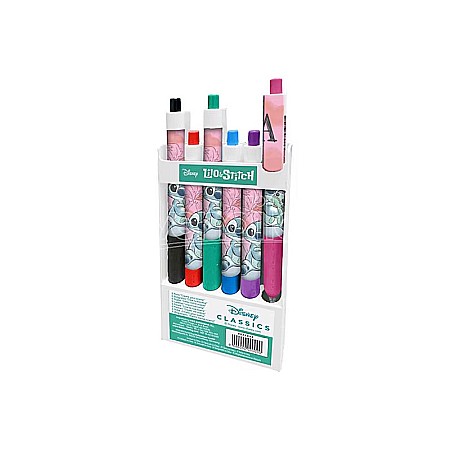 Rechizite - Set 6 pixuri multicolor, Stitch