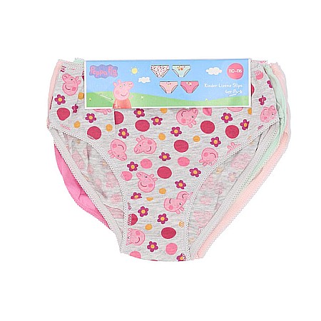 Set 4 perechi de chiloți pentru fetițe, multicolor, 100% bumbac, Peppa Pig [1]