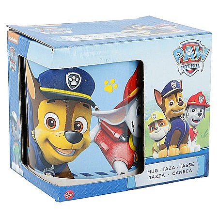Copii - Cană ceramică cu cutie cadou Paw Patrol Boy Icons, Multicolor, 325 ml