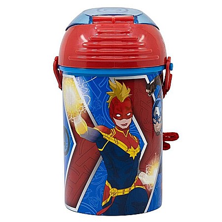 Sticle pentru lichide - Sticlă pentru apă, anticurgere, multicolor, 450 ml, fără BPA, Heraldic Army, Avengers