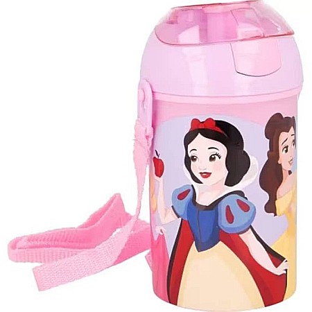 Sticle pentru lichide - Sticlă de apă, Prințese Disney, Plastic, Multicolor, 450 ml