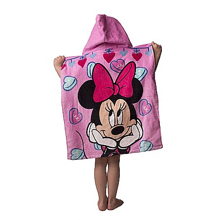 Prosoape - Prosop tip poncho multicolor 50 x 115 cm 100% bumbac Minnie Mouse
