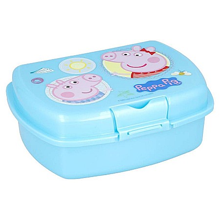 Copii - Cutie sandwich Peppa Pig Core, 18,1x13,9x6,7 cm Albastru