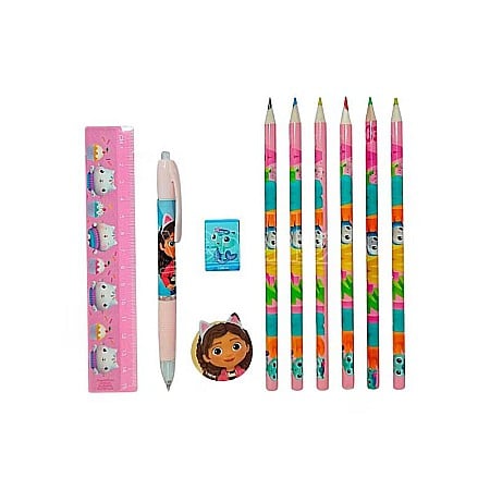 Set rechizite, 12 piese, multicolor, Gabby's Dollhouse [1]
