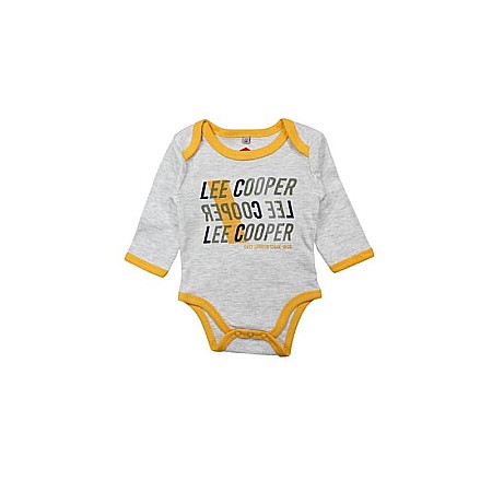 Set două body-uri copii, 100% bumbac, gri/verde, East London, Lee Cooper [2]