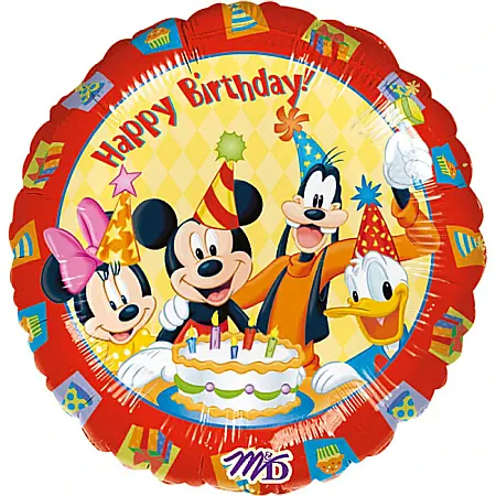 Baloane - Balon folie metalizată Mickey Happy Birthday Anagram