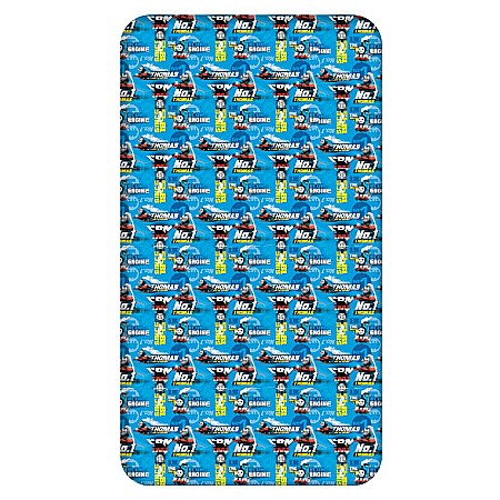Textile - Cearceaf cu margini elastice, multicolor, 100% bumbac, 90 x 200 cm, Thomas and Friends