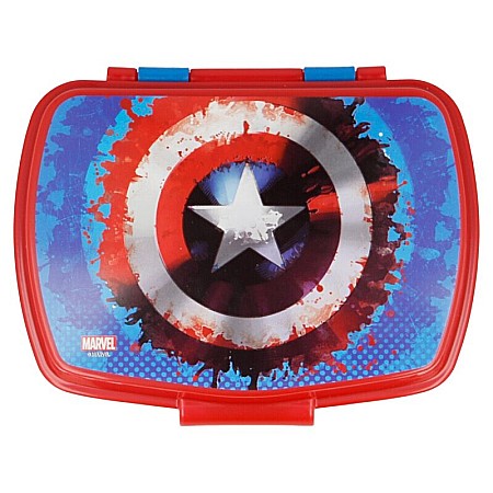 Cutie sandwich, multicolor, fără BPA, 17x 14 x 5.5 cm, Captain America [1]