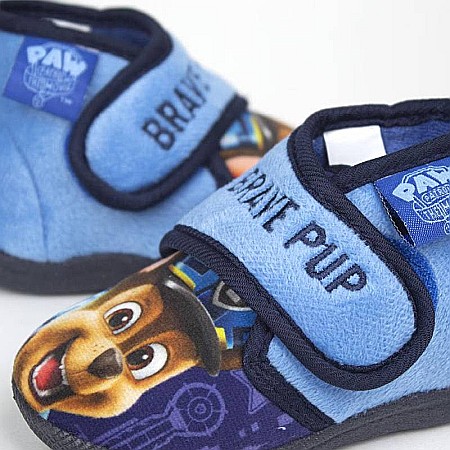 Încălțăminte interior, material textil, cu scai, albastru, Paw Patrol [5]