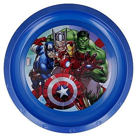 Pahare, farfurii și căni - Farfurie plastic pentru copii, multicolor, fără BPA, 21,5 cm, Marvel, Avengers