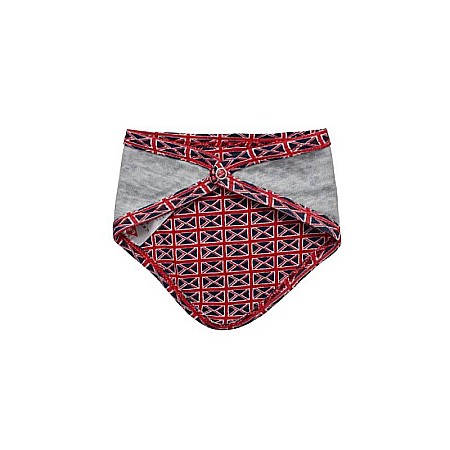 Set 4 piese, salopetă și body cu mânecă lungă, bavețică și căciulă, roșu, Lee Cooper [4]