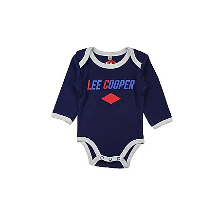 Set două body-uri copii, 100% bumbac, gri/albastru, East London, Lee Cooper [3]