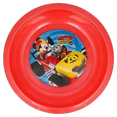 Pahare, farfurii și căni - Bol plastic, multicolor, pentru copii, fără BPA,16,5 cm, Roadster Racers, Mickey Mouse