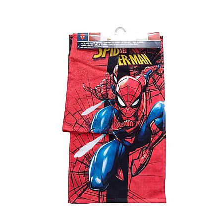 Prosoape - Set două prosoape pentru mâini și față, 30x30 cm și 30x50 cm, 100% bumbac, multicolor, Spiderman