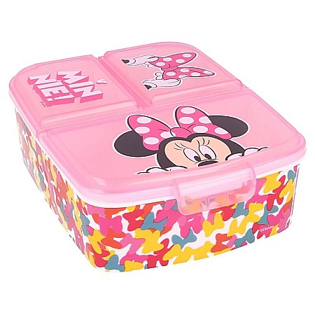Cutie sandwich, multicompartimente, multicolor, fără BPA, Disney, Minnie Mouse [0]