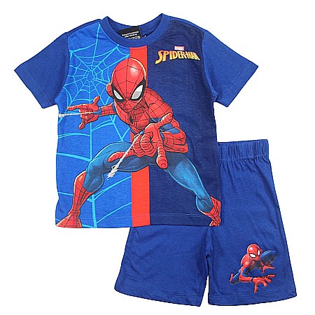 Copii - Pijamale copii cu mânecă scurtă, 100% bumbac, multicolor, Force, Spiderman