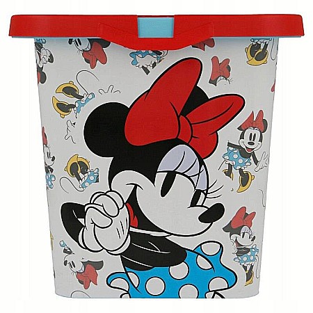 Cutie pentru depozitare, din plastic, cu capac, 7 L, roșu, 29x19x19 cm, Minnie Mouse, Disney [3]