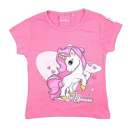 Tricouri copii - Tricou copii, 100% bumbac, multicolor, Love, Unicorn