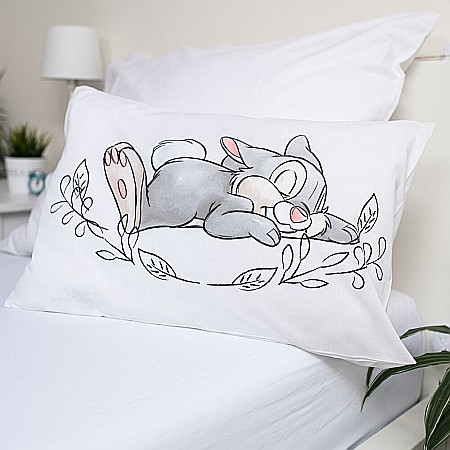 Set lenjerie pat copii, 100% bumbac, multicolor, 2 piese, 100×135 cm, 40×60, Bambi, Disney, thumper [2]