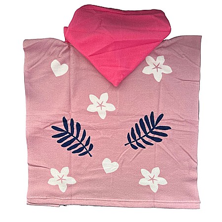 Prosop poncho microfibră, fete, Lilo & Stitch, 50 x 100 cm Roz [1]