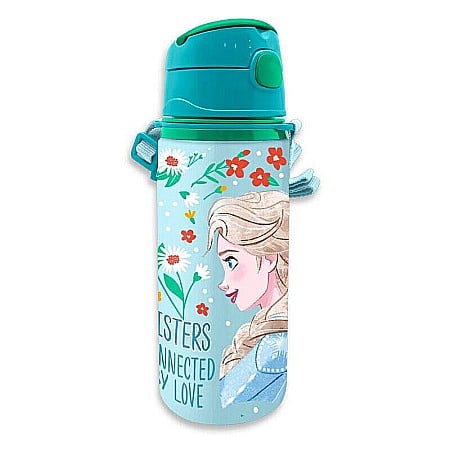 Copii - Sticla de apă, pentru copii, din aluminiu, fără BPA, multicolor, 600 ml, Frozen, Disney