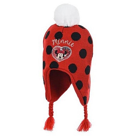 Copii - Căciulă fetițe, roșu, My Heart, Minnie Mouse