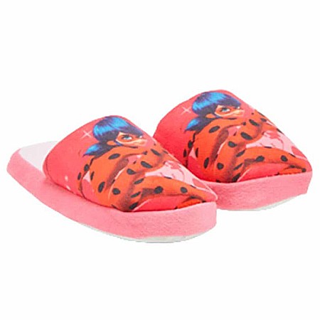 Papuci și botoșei copii - Papuci copii, plușați, multicolor, talpă antiderapantă, Team, Miraculous, LadyBug