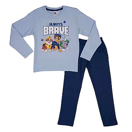 Copii - Pijama copii, cu mânecă lungă, 100% bumbac, multicolor, Brave, Paw Patrol