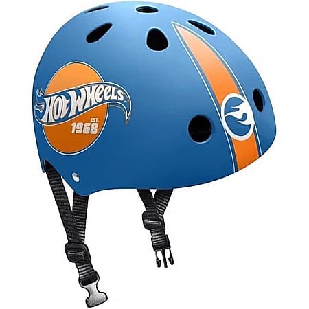 Activități sportive - Cască protecție pentru bicicletă, trotinetă, skateboard, role, rezistență la impact, cu mărime reglabilă, 53-57 cm, multicolor, Hot Wheels