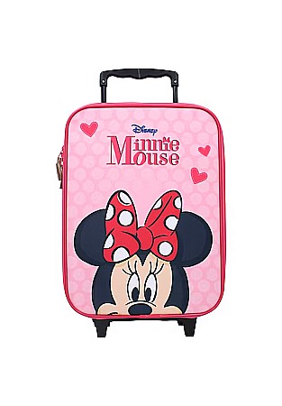 Trolere de călători - Troler cu imprimeu cu Minnie Mouse, Roz