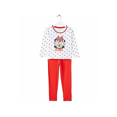 Copii - Pijama copii, cu mânecă lungă, 100% bumbac, multicolor, Peace, Minnie Mouse