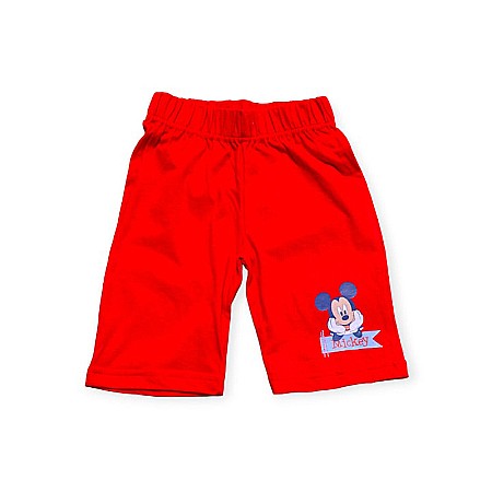 Pijamale copii cu mânecă scurtă, 100% bumbac, roșu, Happy, Mickey Mouse [2]