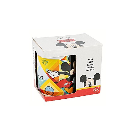 Pahare, farfurii și căni - Cană ceramică, Mickey, albă, 320ml