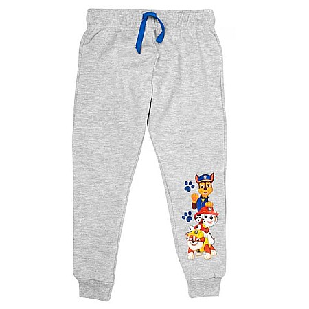 Pantaloni și treninguri copii - Pantaloni trening băieți, gri, bumbac, Run, Paw Patrol
