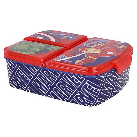 Cutie sandwich, multicompartimente, multicolor, fără BPA, Marvel, Avengers [1]