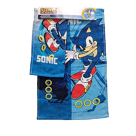 Textile - Set două prosoape pentru mâini și față, 30x30 cm și 30x50 cm, 100% bumbac, multicolor, Sonic