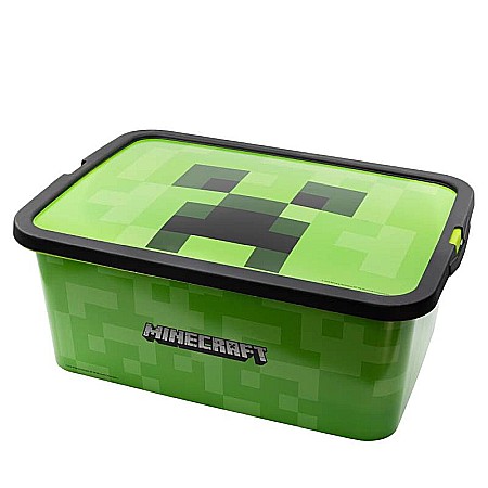 Organizare și depozitare - Cutie depozitare jucării, Minecraft, 8,5x19,2x28,7 cm, 13 l Verde