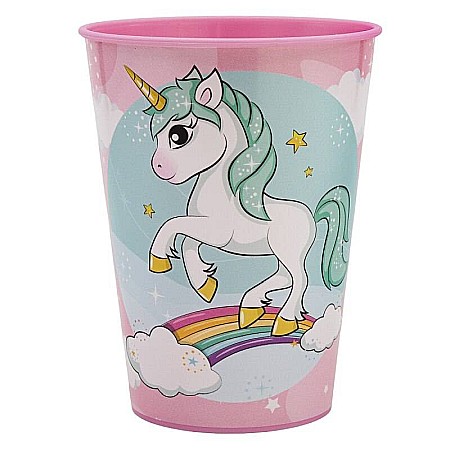 Copii - Pahar plastic Unicorn 260 ml Roz