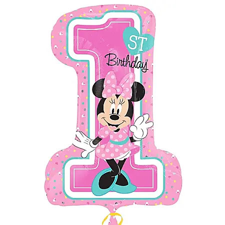 Baloane - Balon folie Super Shape Prima aniversare "Minnie Mouse 1st Birthday"