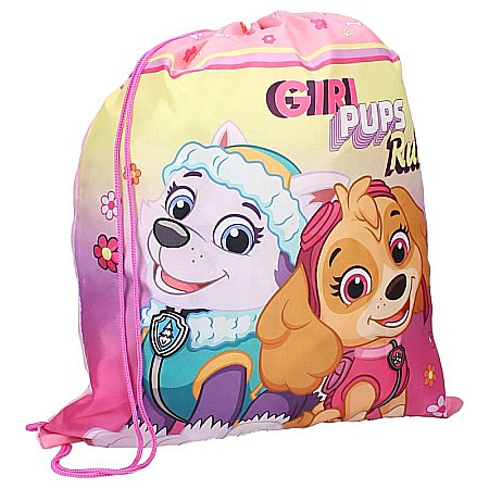 Ghiozdane și Rucsacuri - Sac sport, multicolor, 44x1x36 cm, Paw Patrol Girl Pups Rule