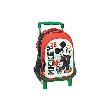Ghiozdane și Rucsacuri - Ghiozdan troler, Mickey Mouse, multicolor, 30 x 15 x 25 cm