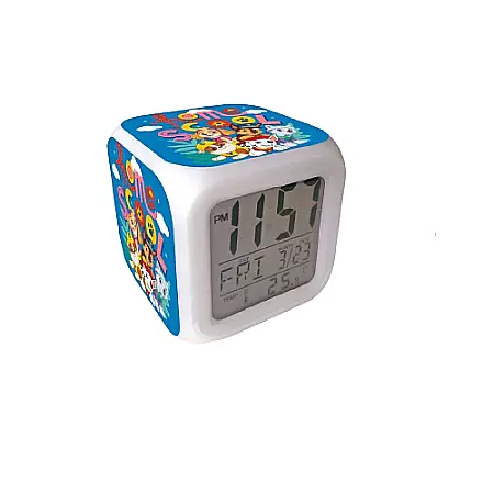 Copii - Ceas deșteptător digital Paw Patrol Multicolor