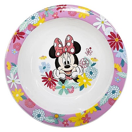 Bol plastic, multicolor, pentru copii, fără BPA, ce poate fi utilizat și la microunde, 16 cm, Spring Look, Minnie Mouse [0]