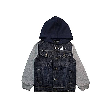 Hanorace - Hanorac copii din denim, gri, 100% bumbac