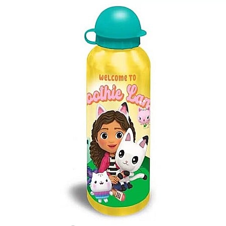 Sticle pentru lichide - Sticlă de apă, Euroswan, Gabby's Dollshouse, Best Friends, Aluminiu, Multicolor, 500 ml