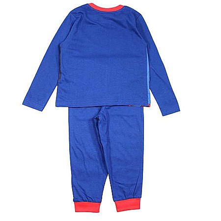 Pijamale copii cu mânecă lungă, 100% bumbac, albastru, Spiderman [2]